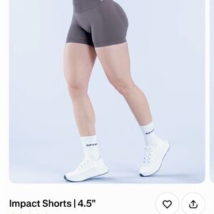 Impact Women's Athletic Shorts - grey/brown